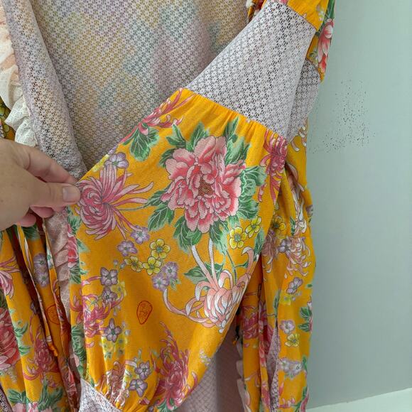 HAH Make it a Double Kyoto Kimono Marigold Robe Size S - Picture 3 of 8